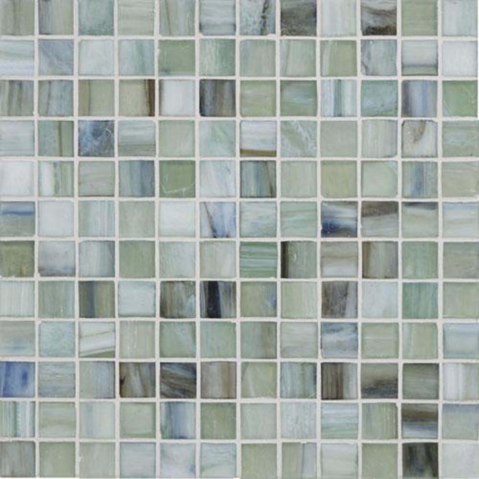 Vihara - Jade in Jade 1x1 Silk Glass Tile