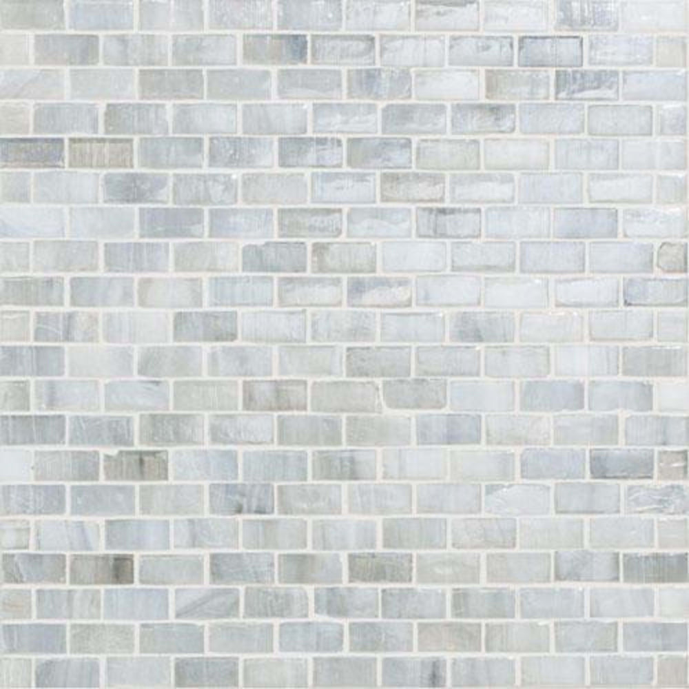 Vihara - Lotus in Lotus 1/2x1-1/2 Iridescent Glass Tile