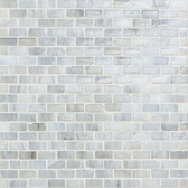Vihara - Lotus in Lotus 1/2x1-1/2 Iridescent Glass Tile