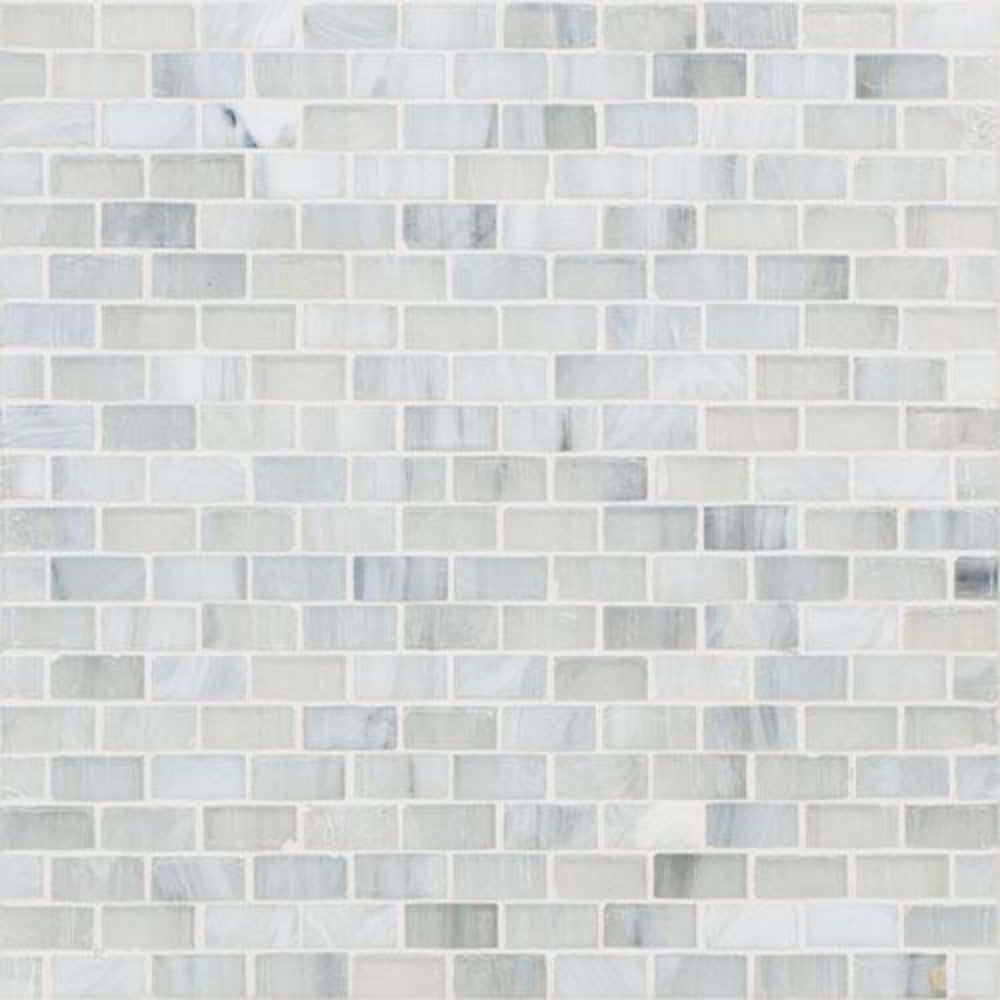 Vihara - Lotus in Lotus 1/2x1-1/2 Silk Glass Tile