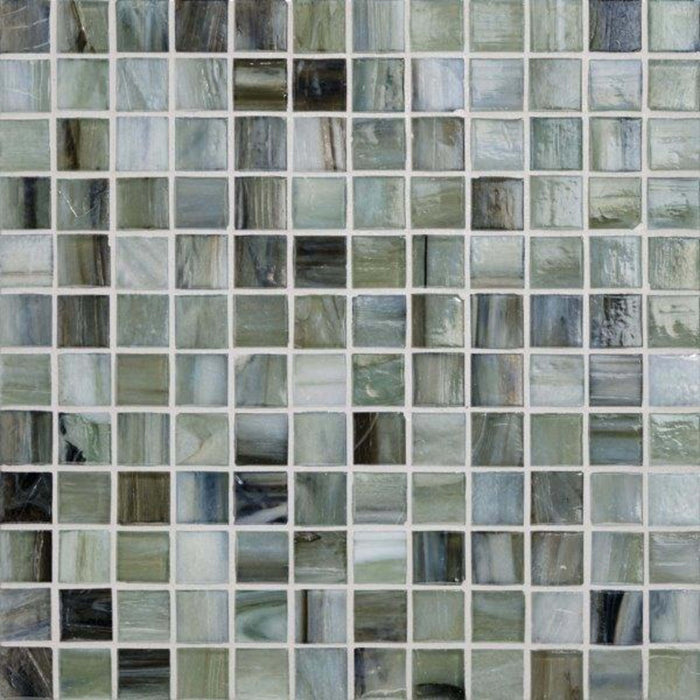 Vihara - Jade in Jade 1x1 Iridescent Glass Tile