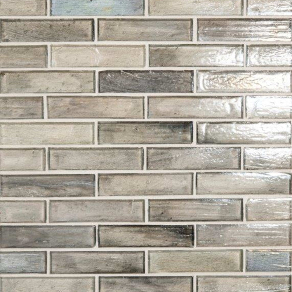 Vihara - Abu in Abu 1x4 Iridescent Glass Tile