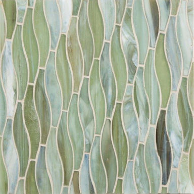 Vihara - Jade in Jade Swish Silk Glass Tile