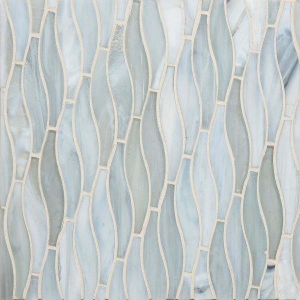 Vihara - Lotus in Lotus Swish Silk Glass Tile