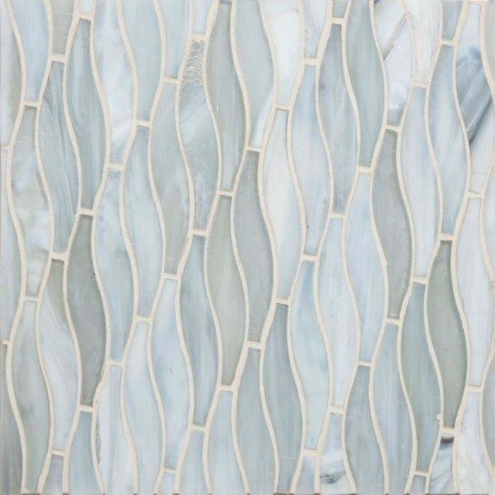 Vihara - Lotus in Lotus Swish Silk Glass Tile