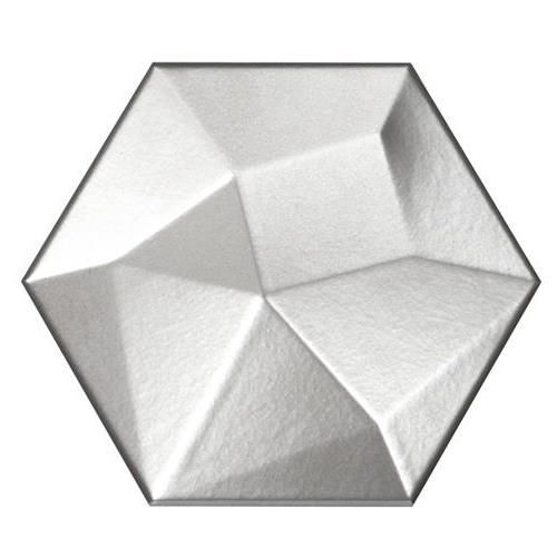 Code in Metal Hexagon High 6"x7" Tile