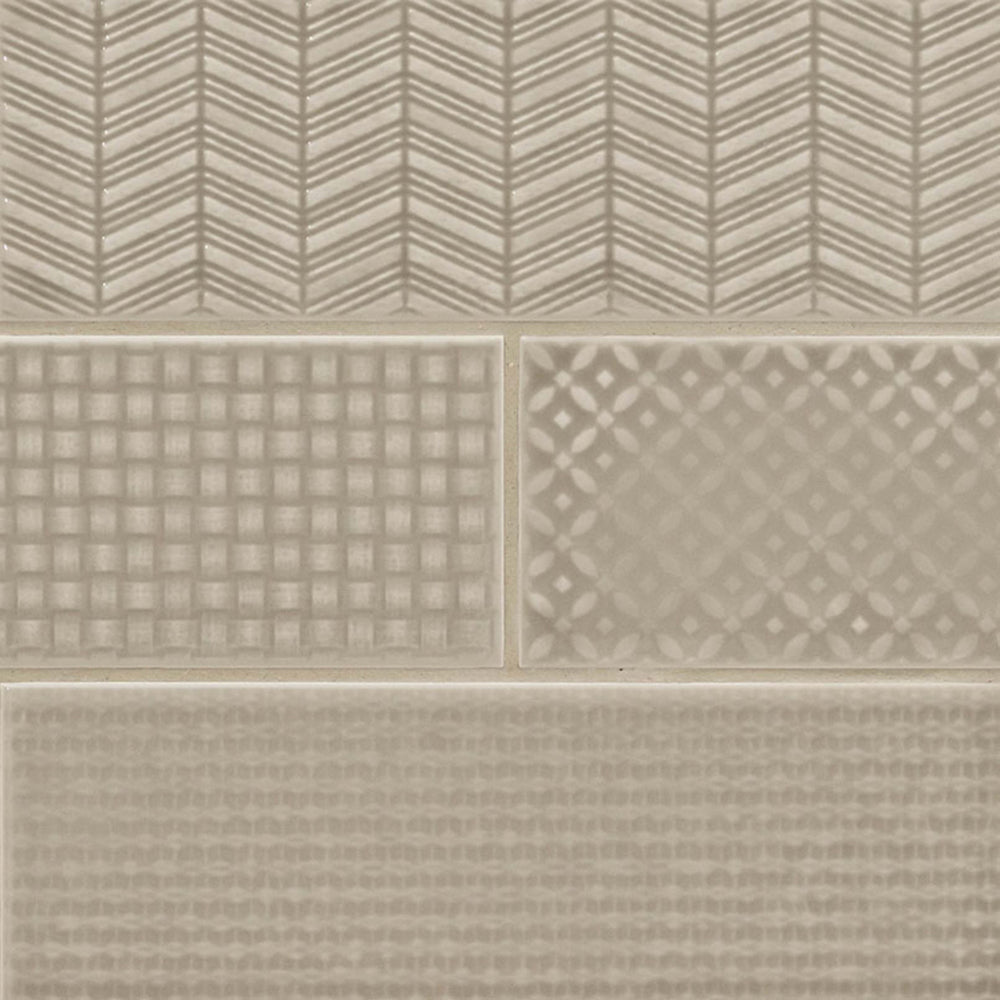 Urbano in Warm Concrete 3d Mix Tile