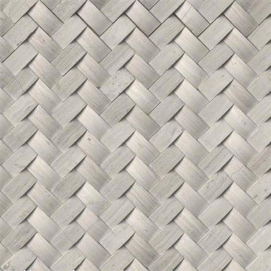 White Oak in White Oak - Arched Herringbone Natural Stone