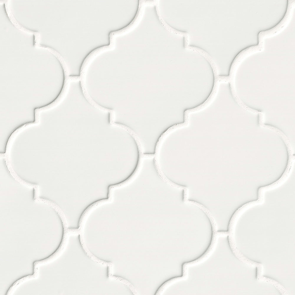 Highland Park in Whisper White Arabesque Tile