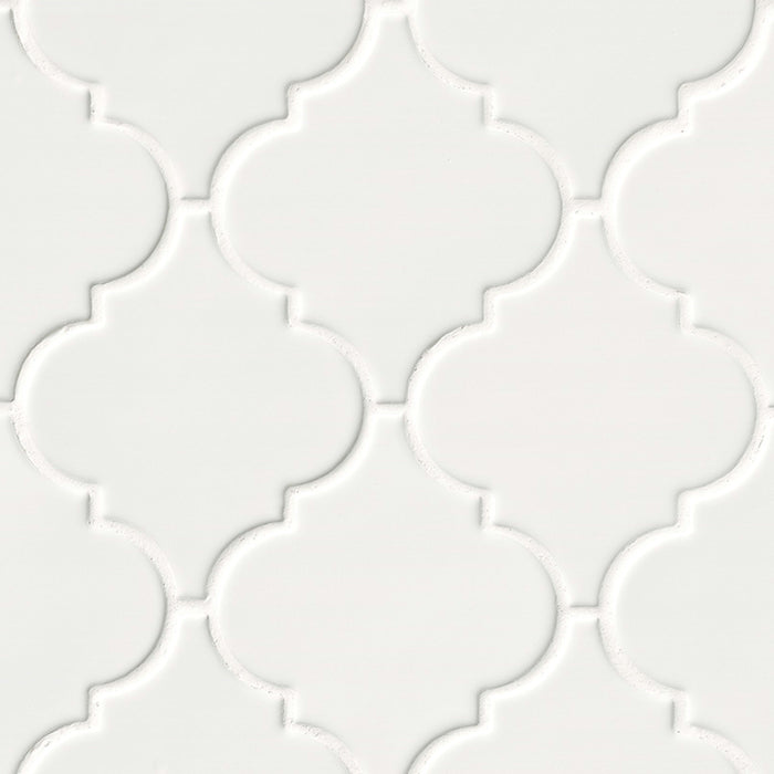 Highland Park in Whisper White Arabesque Tile