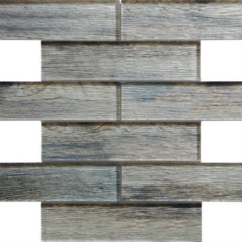 Wood Glass in Birch - Linear Mosaic
