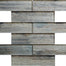 Wood Glass in Birch - Linear Mosaic Glass Tile