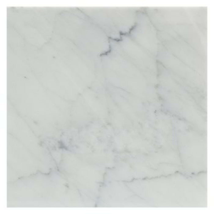 White Carrara in White Carrara ''C'' 12x12 Polished Natural Stone