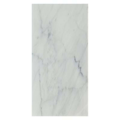 White Carrara in White Carrara ''C'' 12x24 Polished Natural Stone