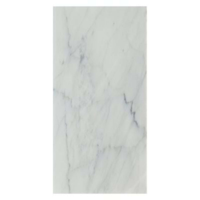 White Carrara in White Carrara ''C'' 12x24 Polished Natural Stone