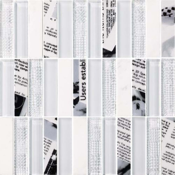 Finish Line in White 1x4 Pressblend Tile