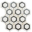 Sky Light in White Celesta 3 1/4" Full Hex Natural Stone