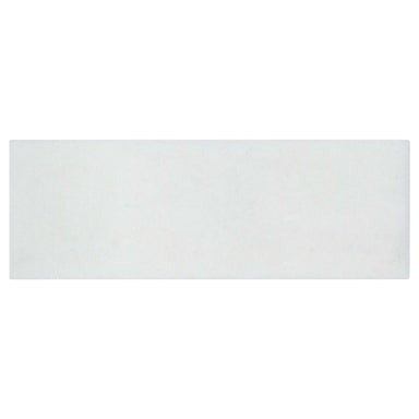 The Finish Line in Regency White 3x9 Natural Stone