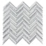 Seasons in Frost Herringbone Glass Tile