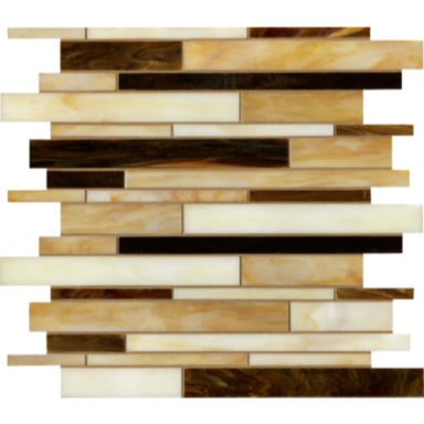 Catwalk in Pecan Pump (Random Strip) Glass Tile