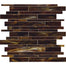 Catwalk in Walnut Wedge (Random Strip) Glass Tile