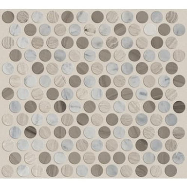 CHATEAU PENNY ROUND MOSAIC in Bian/Carr/Rock/Urb Gy  Tile