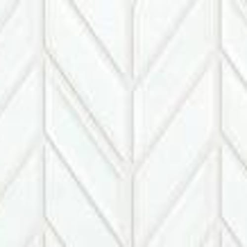 GEOSCAPES CHEVRON in White  Tile