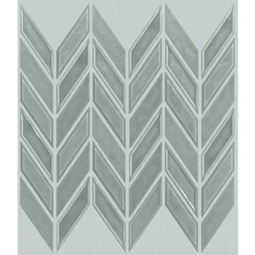 GEOSCAPES CHEVRON in Light Grey  Tile