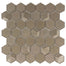 Monet Magic in Champagne Hex Glass Tile