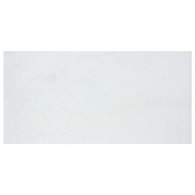 The Finish Line in Regency White 9x18 Natural Stone