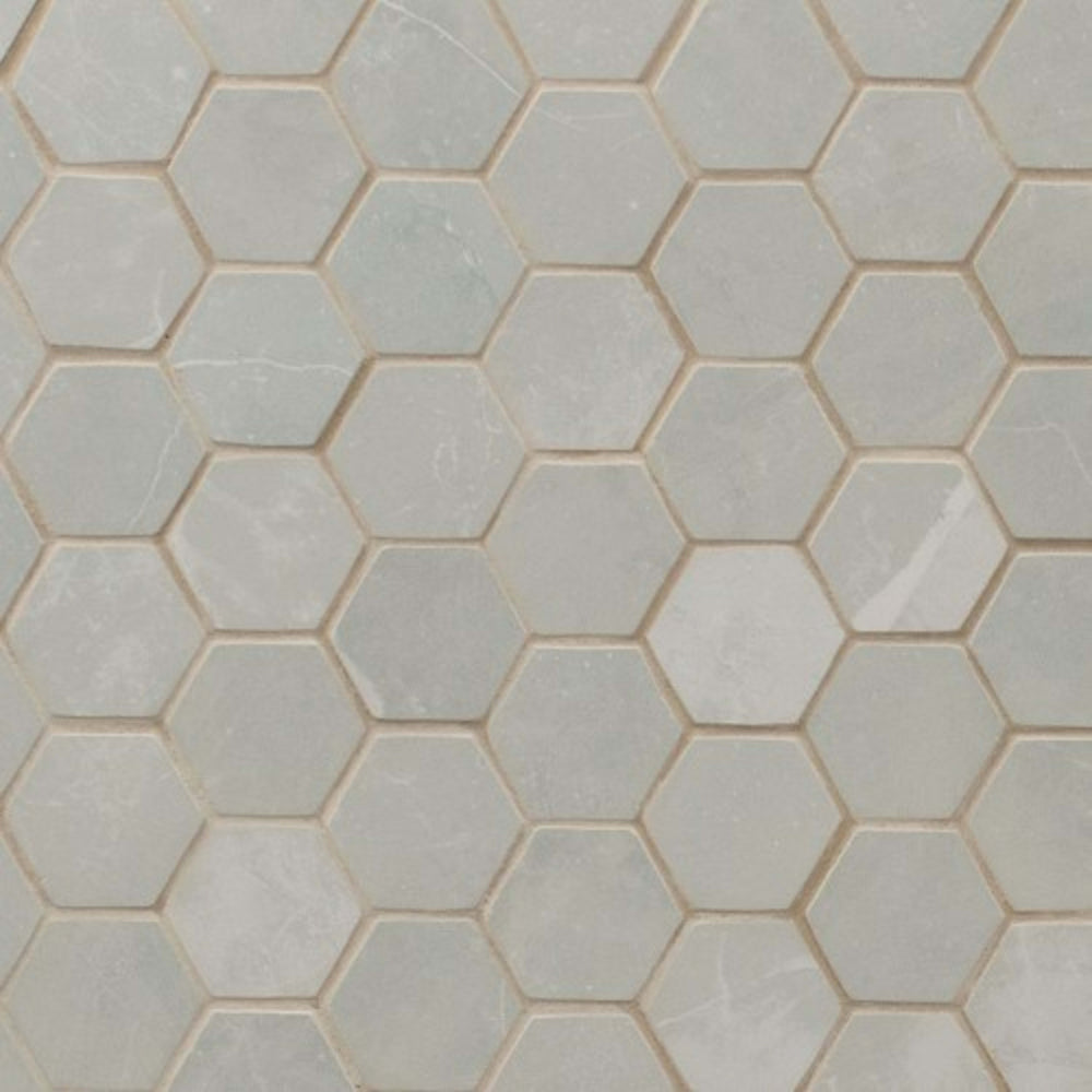 Sande in Grey 2x2 Hex Tile