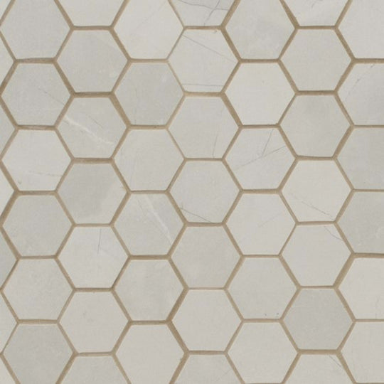 Sande in Ivory 2x2 Hex