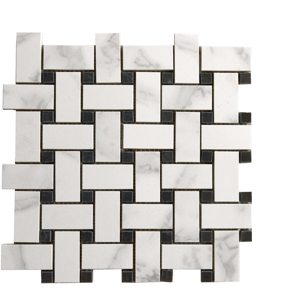 Corona Deluxe in Natural - Basketweave Tile