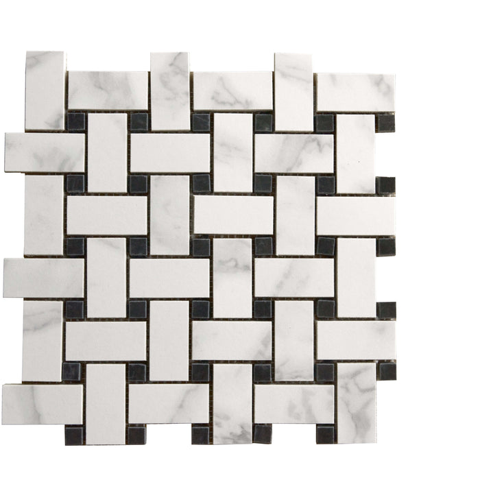 Corona Deluxe in Natural - Basketweave Tile