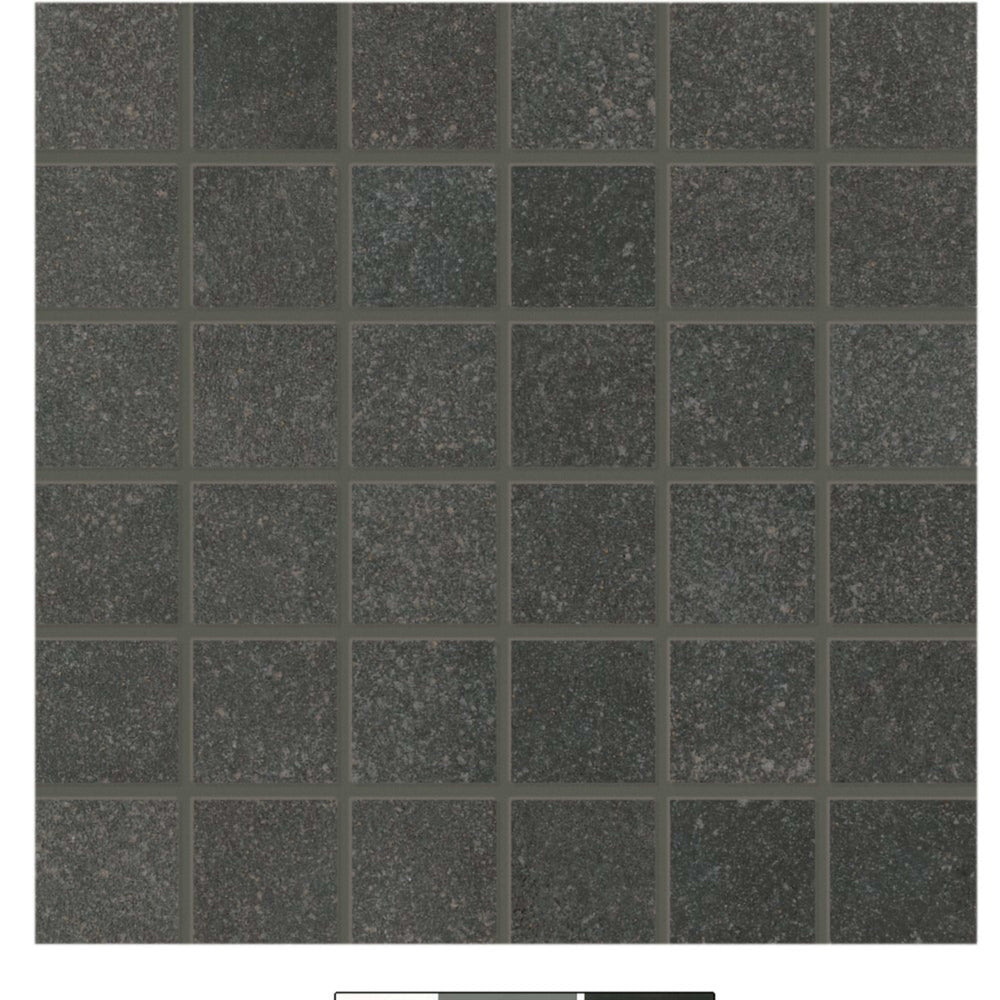 Main Street in Boutique Black Mosaic 2"x2" Tile