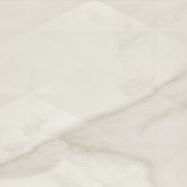 Perpetuo in Brilliant White Geometric 12x24 Tile