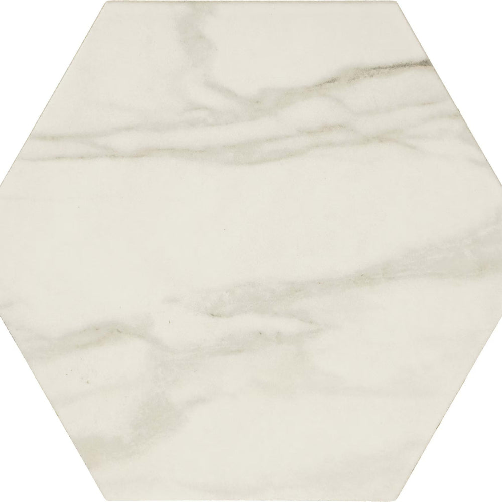 Perpetuo in Brilliant White Hexagon 8 Tile