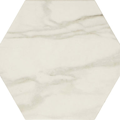 Perpetuo in Brilliant White Hexagon 8 Tile