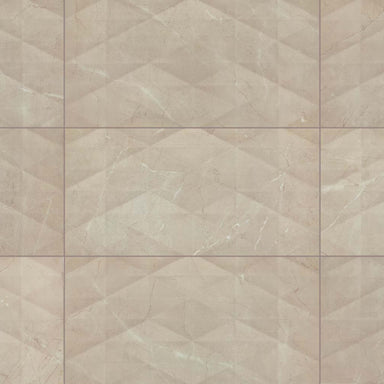 Perpetuo in Elegant Beige Geometric 12x24 Tile