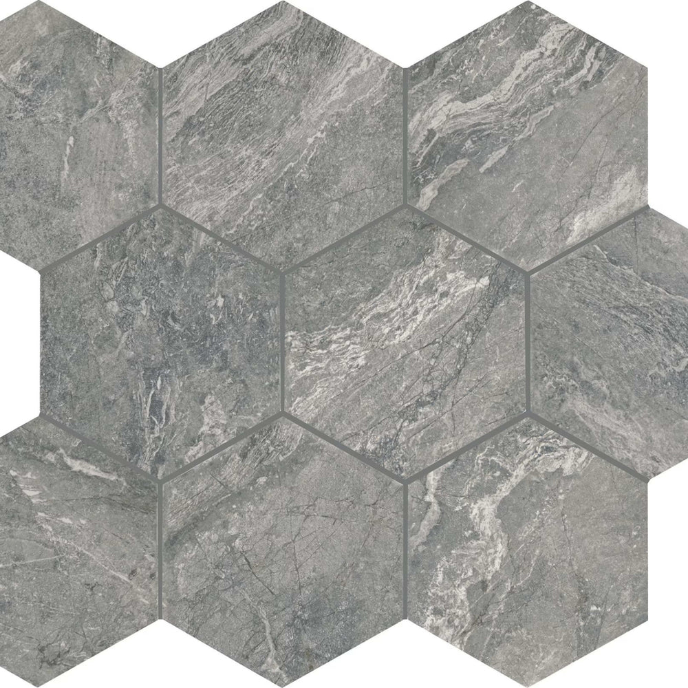 Perpetuo in Eternal Grey Hexagon 1.5 Tile