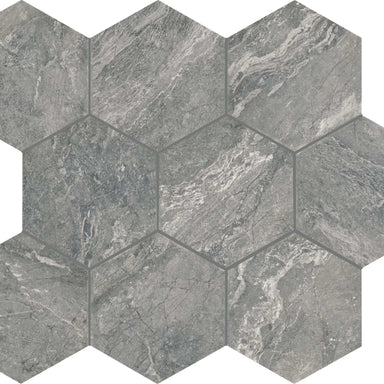 Perpetuo in Eternal Grey Hexagon 1.5 Tile