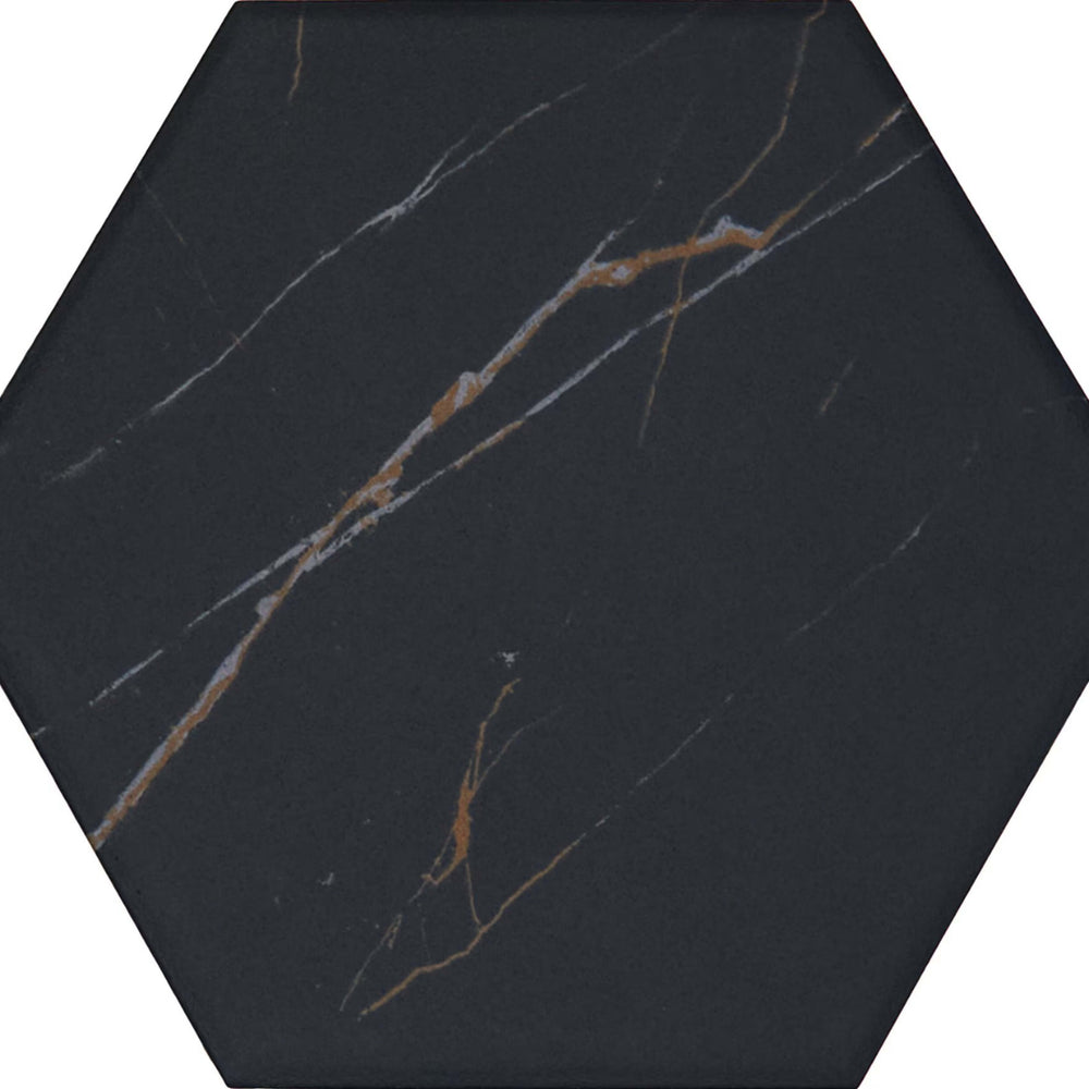 Perpetuo in Infinite Black Hexagon 8 Tile