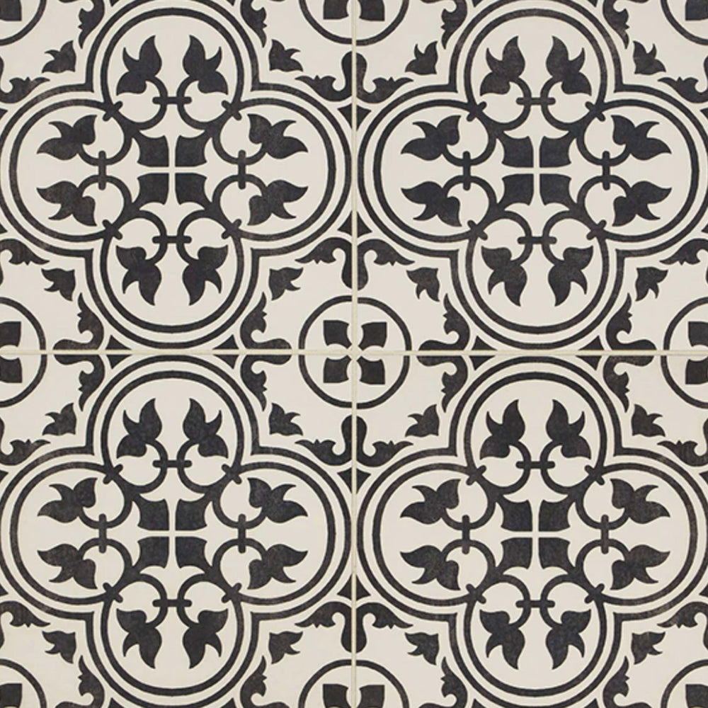 Memoir in Petal Black Tile