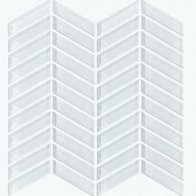 PARAMOUNT CHEVRON GLASS MOSAIC in Ice  Tile