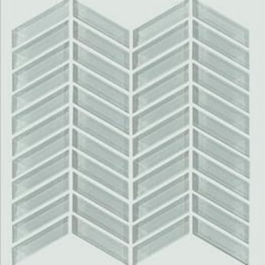 PARAMOUNT CHEVRON GLASS MOSAIC in Shadow  Tile