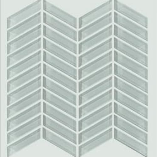 PARAMOUNT CHEVRON GLASS MOSAIC in Shadow  Tile