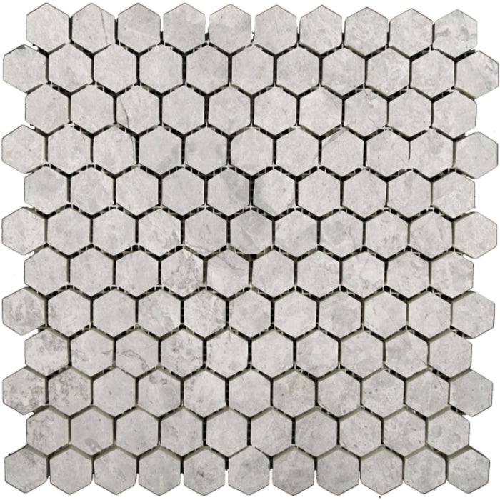 Marble Silver Collection in Silver Polished - Hexagon Natural Stone