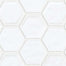 GEOSCAPES HEXAGON in White  Tile