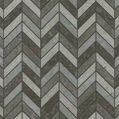 DEL RAY CHEVRON MOSAIC in Milly Gray  Tile