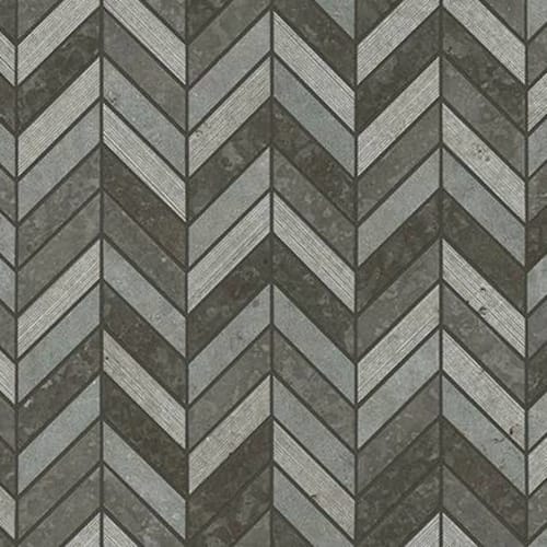 DEL RAY CHEVRON MOSAIC in Milly Gray  Tile